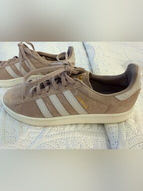 adidas Campus Suede Sneakers in Taupe and Off-White